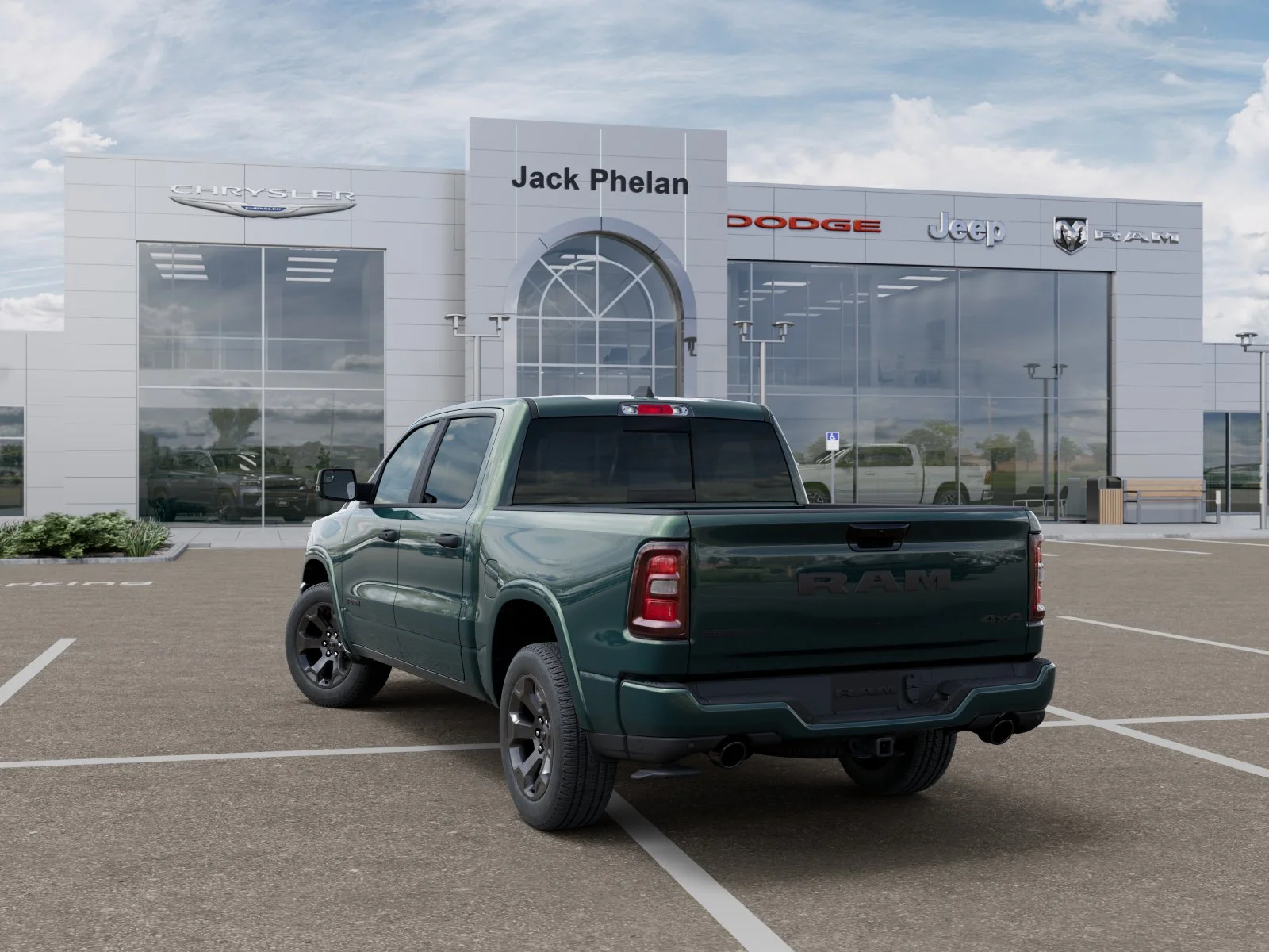 New 2026 Serrano Green Metallic RAM Big Horn/Lone Star image 3
