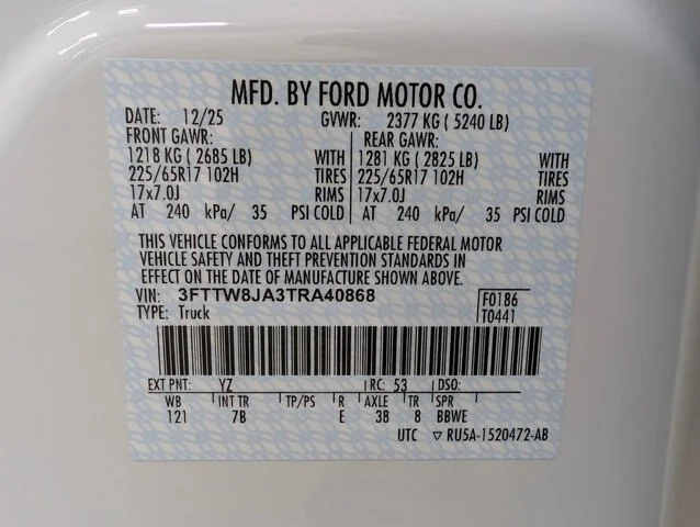 New 2026 Oxford White Ford XLT image 24