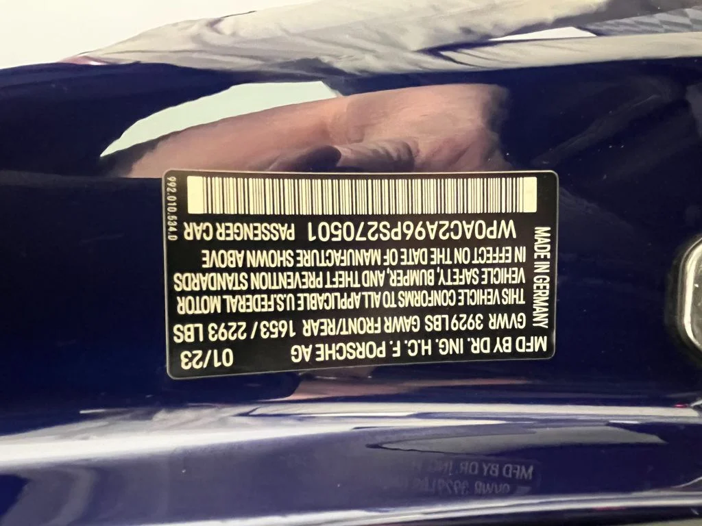 Used 2023 Gentian Blue Metallic Porsche GT3 image 27