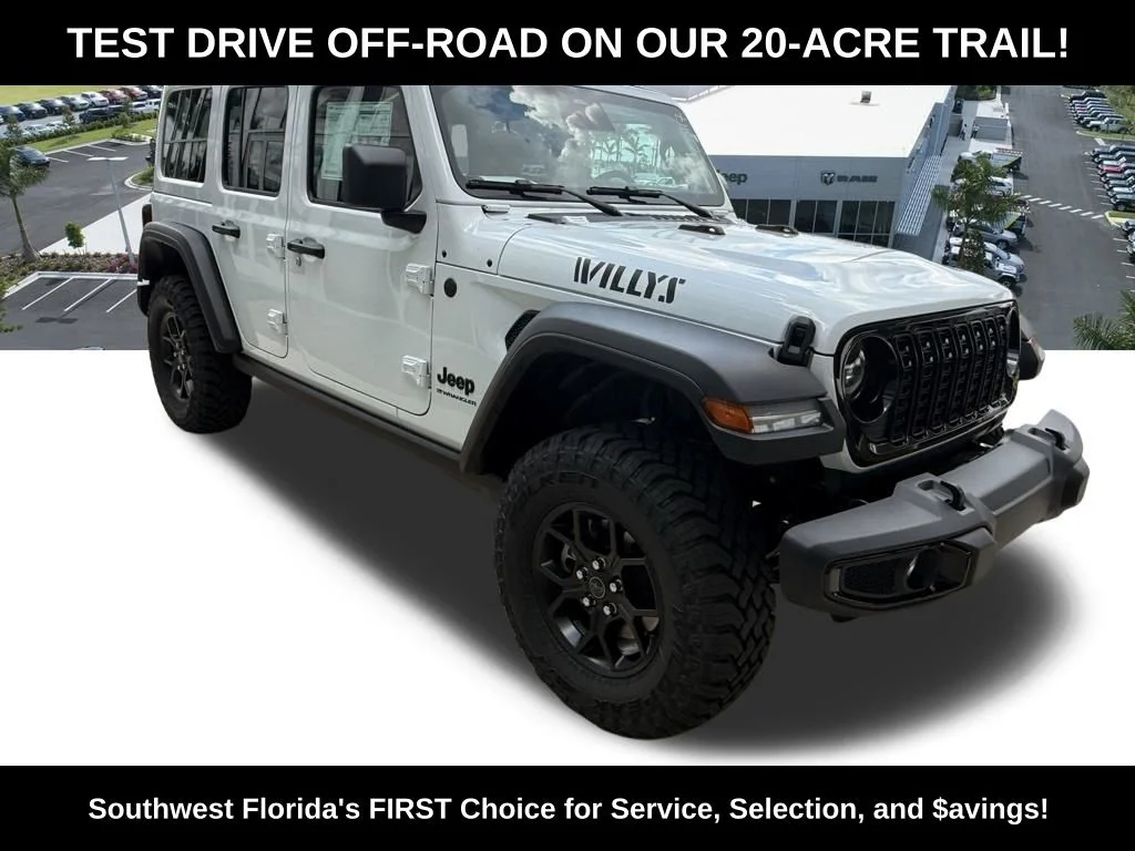 New 2026 Bright White Clear-Coat Exterior Paint Jeep Willys image 2