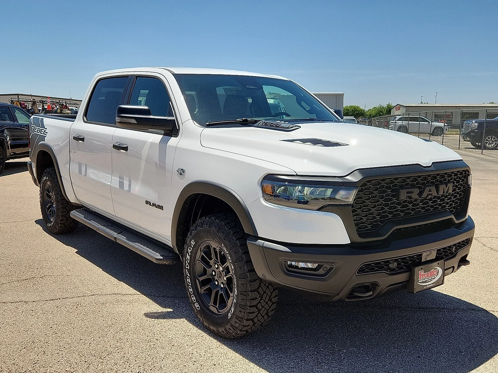 New 2026 Bright White Clear-Coat  Paint Ram REBEL CREW CAB 4X4 5