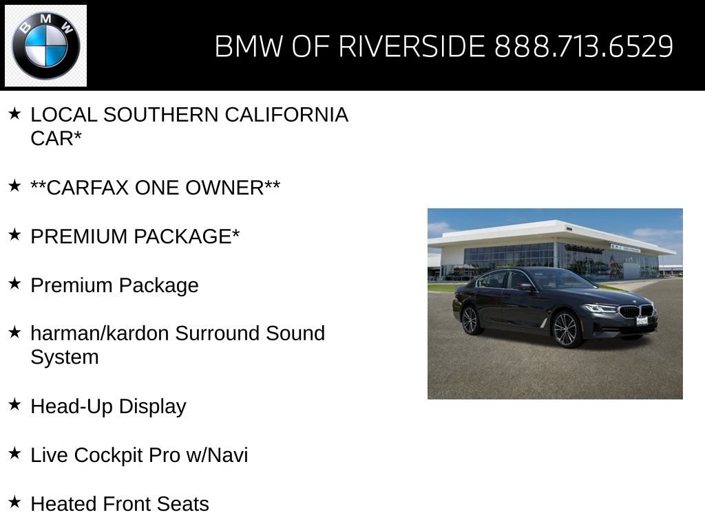 Certified Used 2023 Dark Graphite Metallic BMW 540i image 15