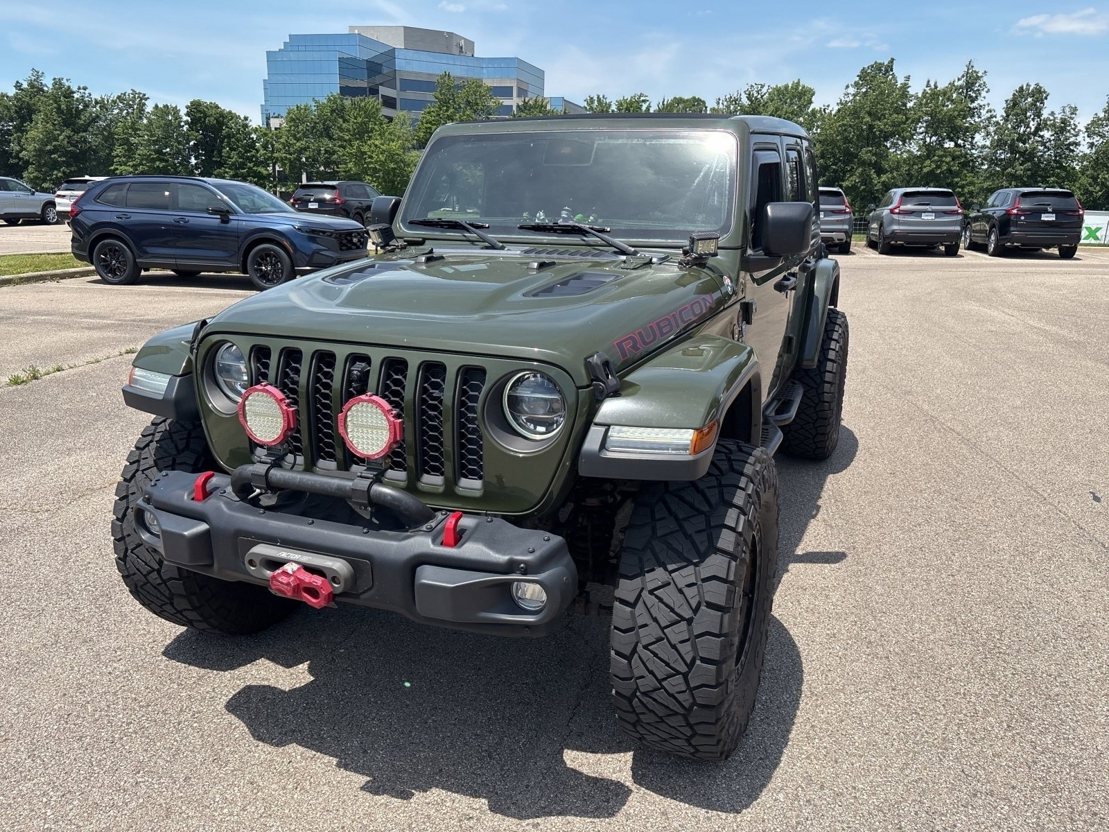 Used 2021 Sarge Green Clearcoat Jeep Unlimited Rubicon image 13