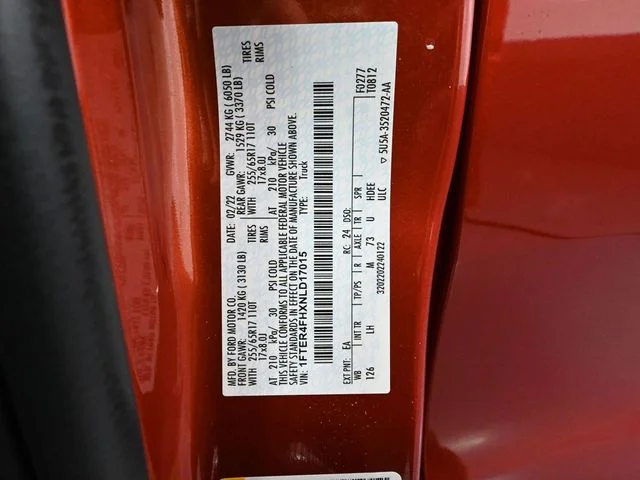 Certified Used 2022 Red Ford XLT image 39