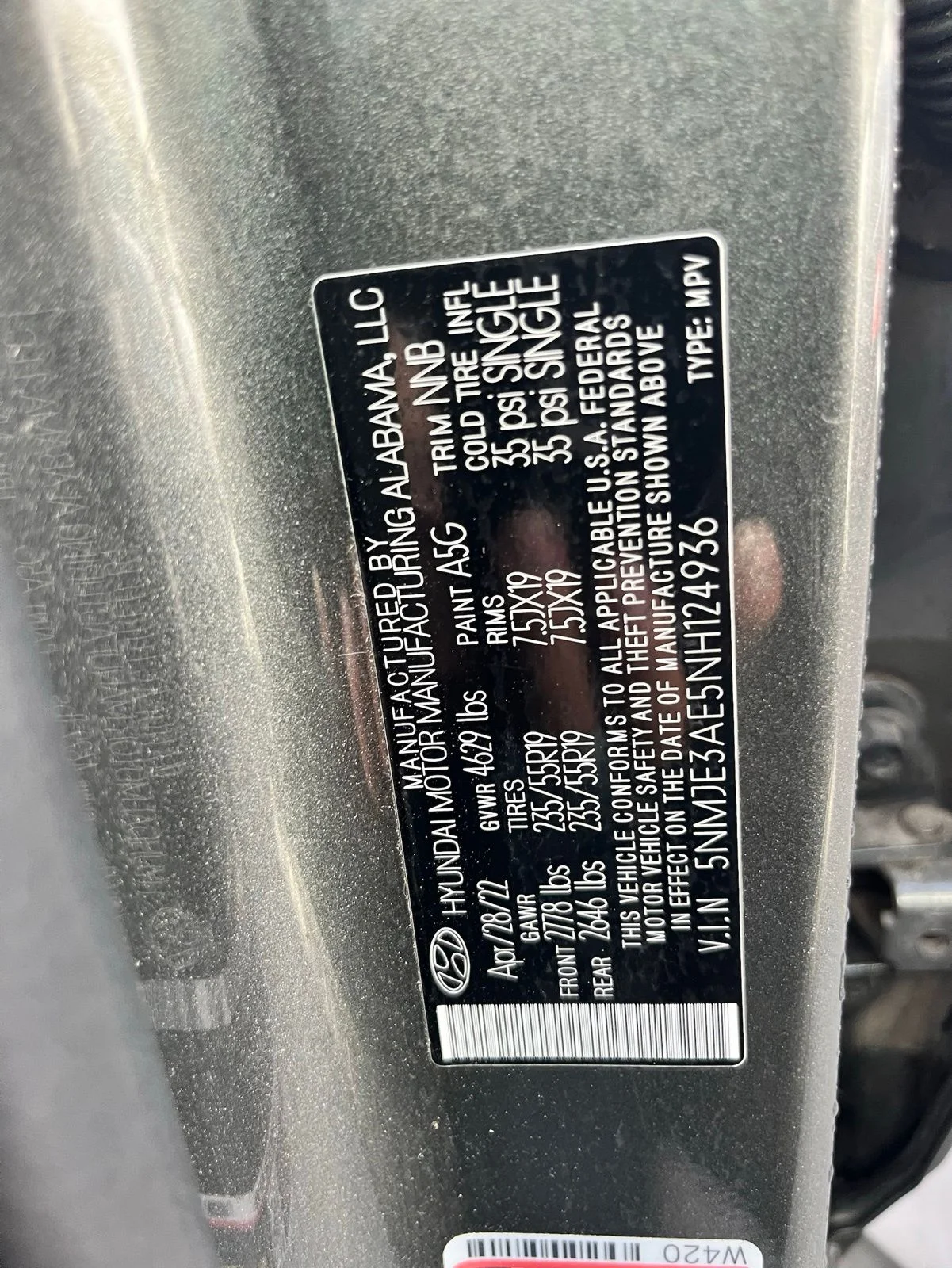 Used 2022 Gray Hyundai Limited image 12