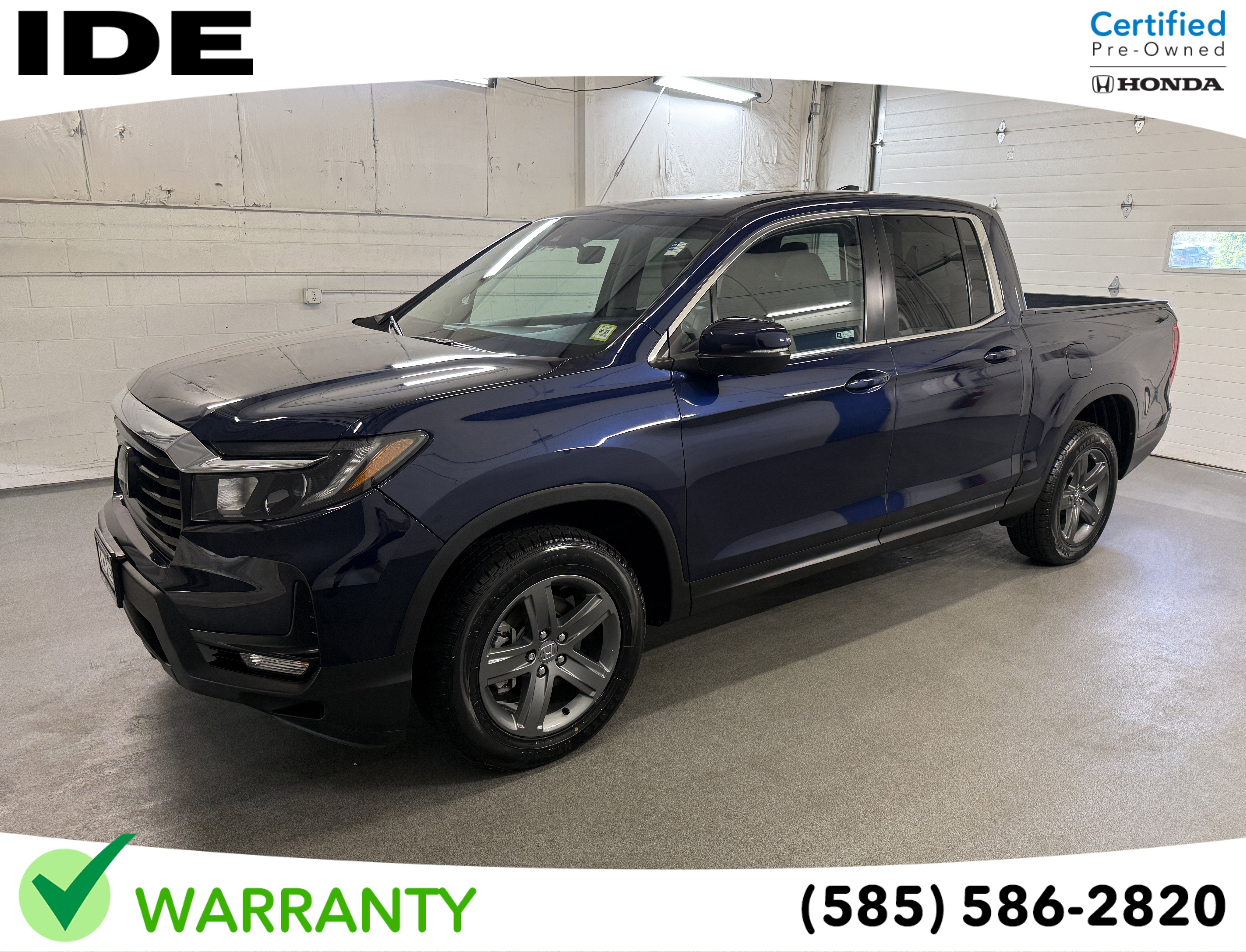Certified Used 2023 Obsidian Blue Pearl Honda RTL image 1