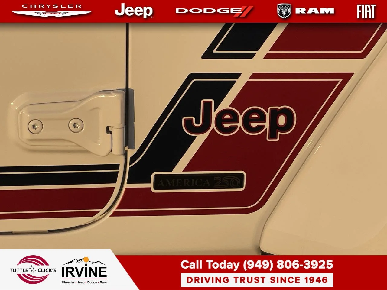 New 2026 Bright White Clear-Coat Exterior Paint Jeep America 250 image 12
