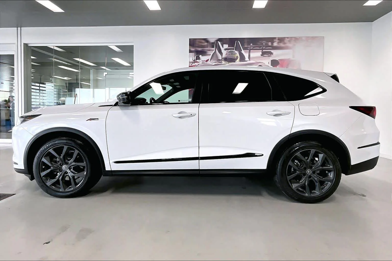 Used 2023 Platinum White Pearl Acura SH-AWD with A-Spec Package image 3