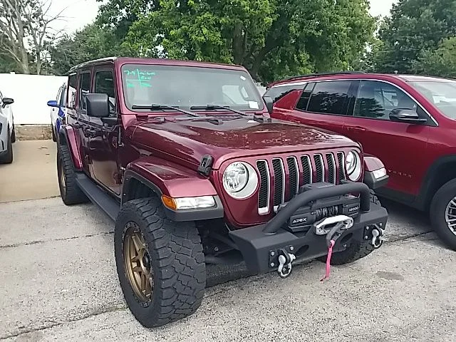 Used 2021 Red Jeep Unlimited Sahara image 4