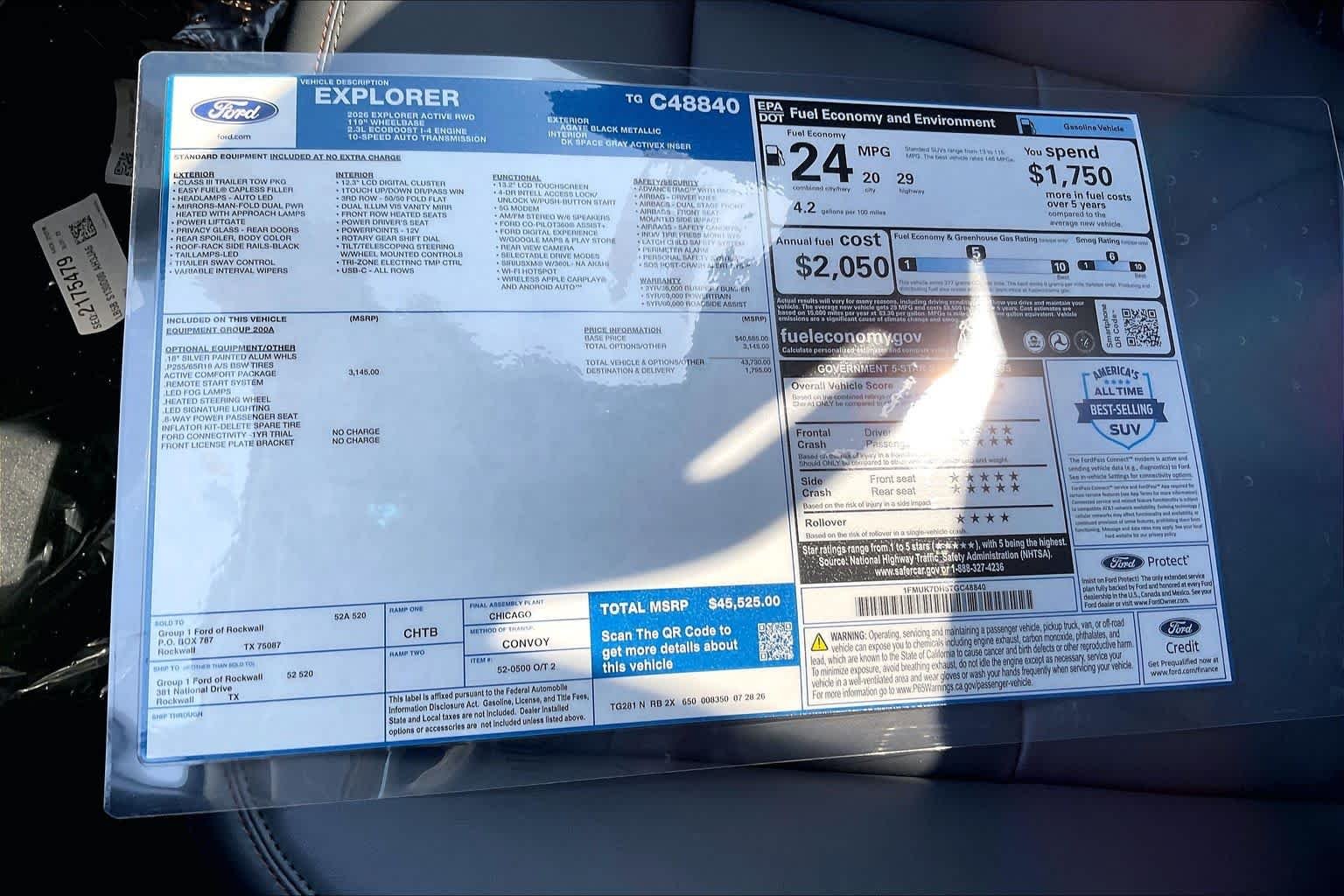 New 2026 Agate Black Metallic Ford Active image 18