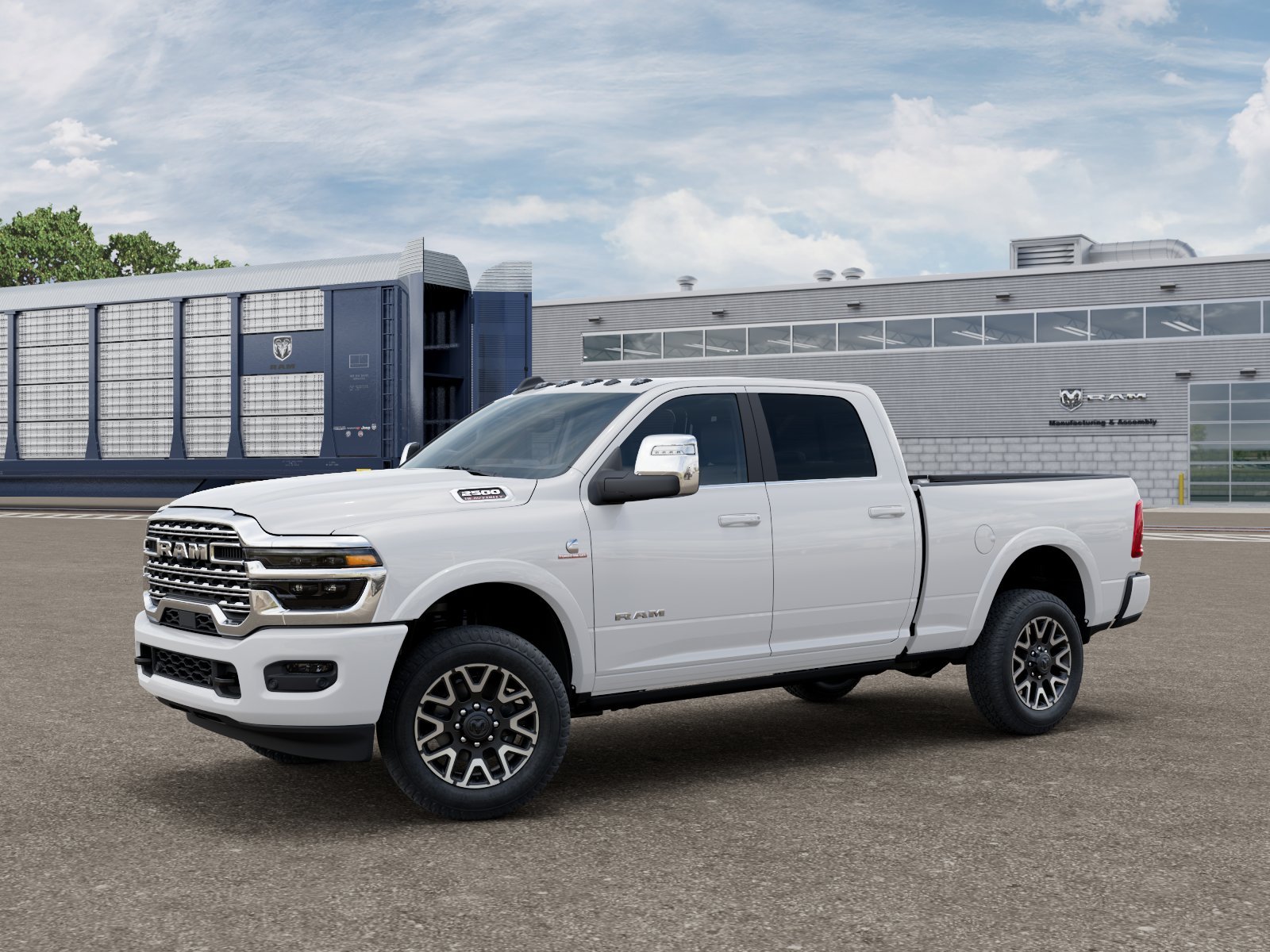 New 2027 Bright White Clear-Coat Exterior Paint RAM Longhorn image 1
