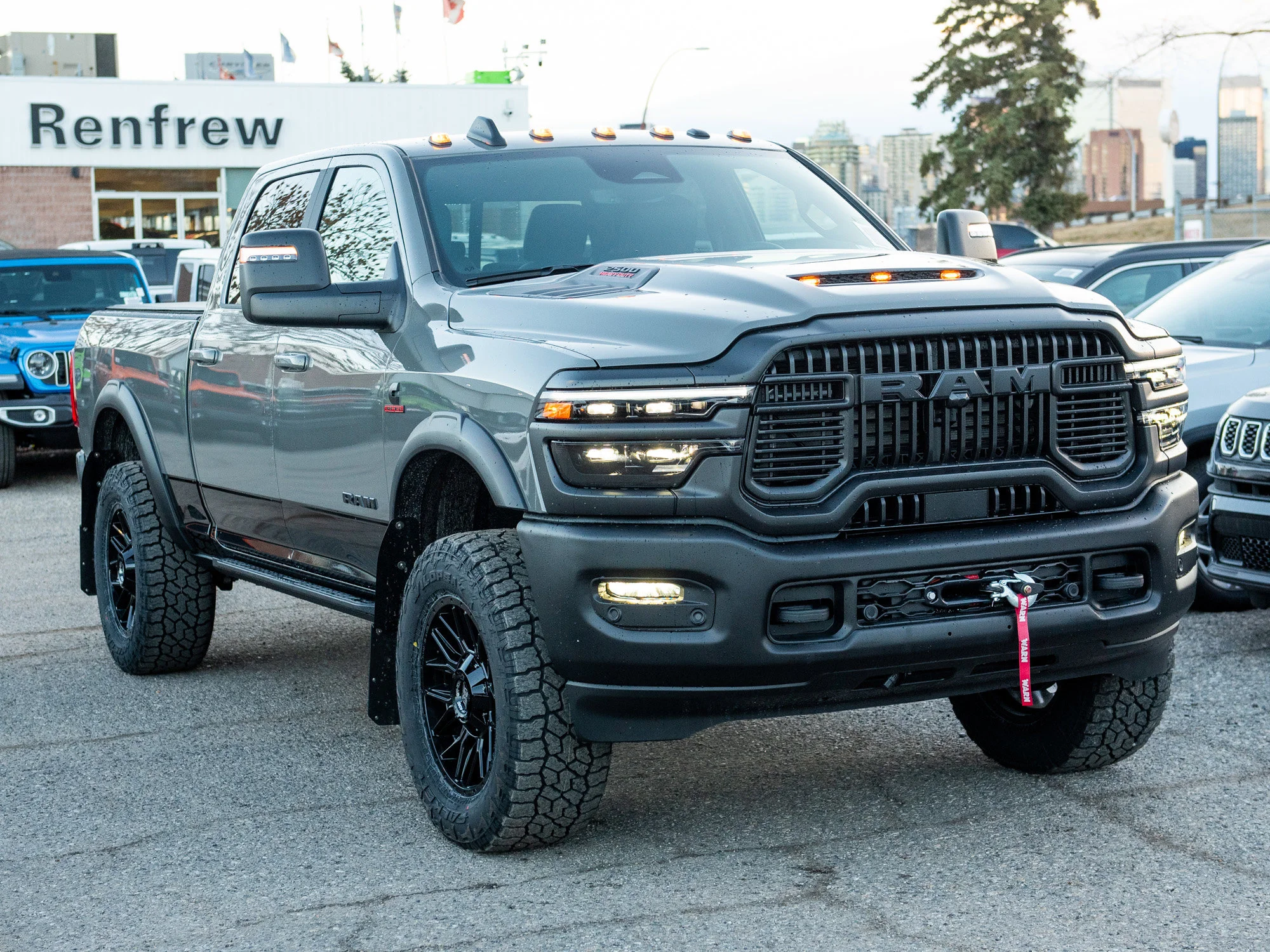 Used 2026 Grey RAM Rebel*, 2 Inch Lift, 35 Inch Tires, Winch, Trigger Industries MudFlaps image 11