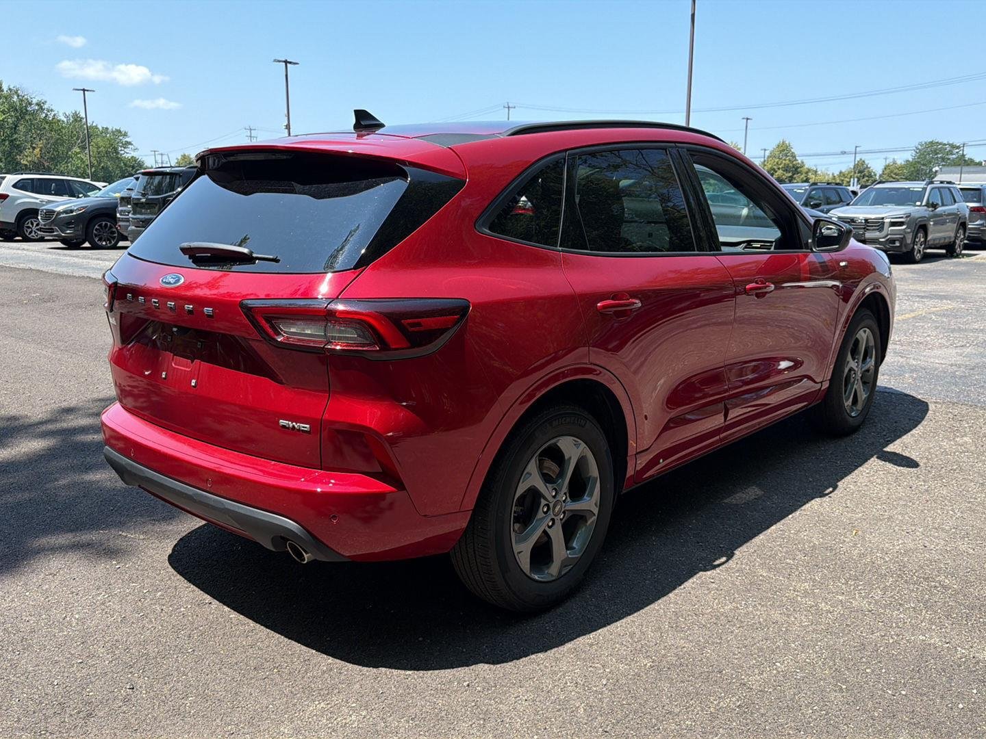 Used 2024 Rapid Red Metallic Tinted Clearcoat Ford ST-Line image 8