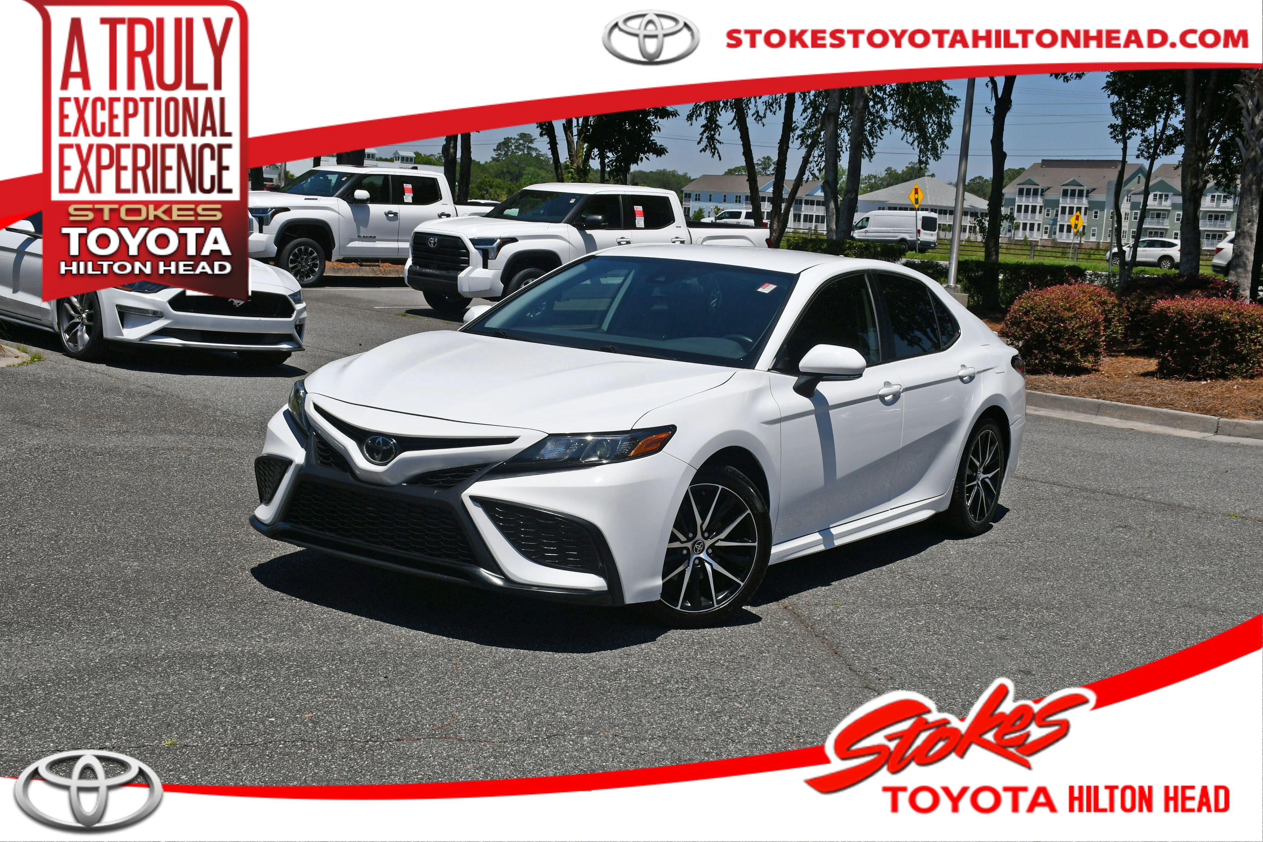 Used 2023 White Toyota SE image 1