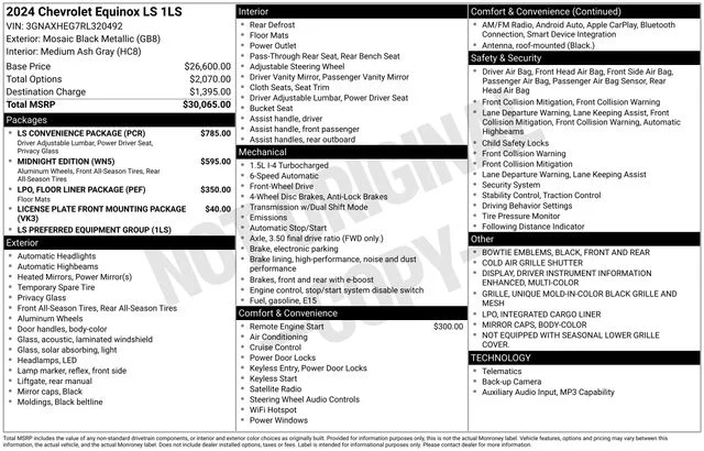 Used 2024 Black Chevrolet LS image 32