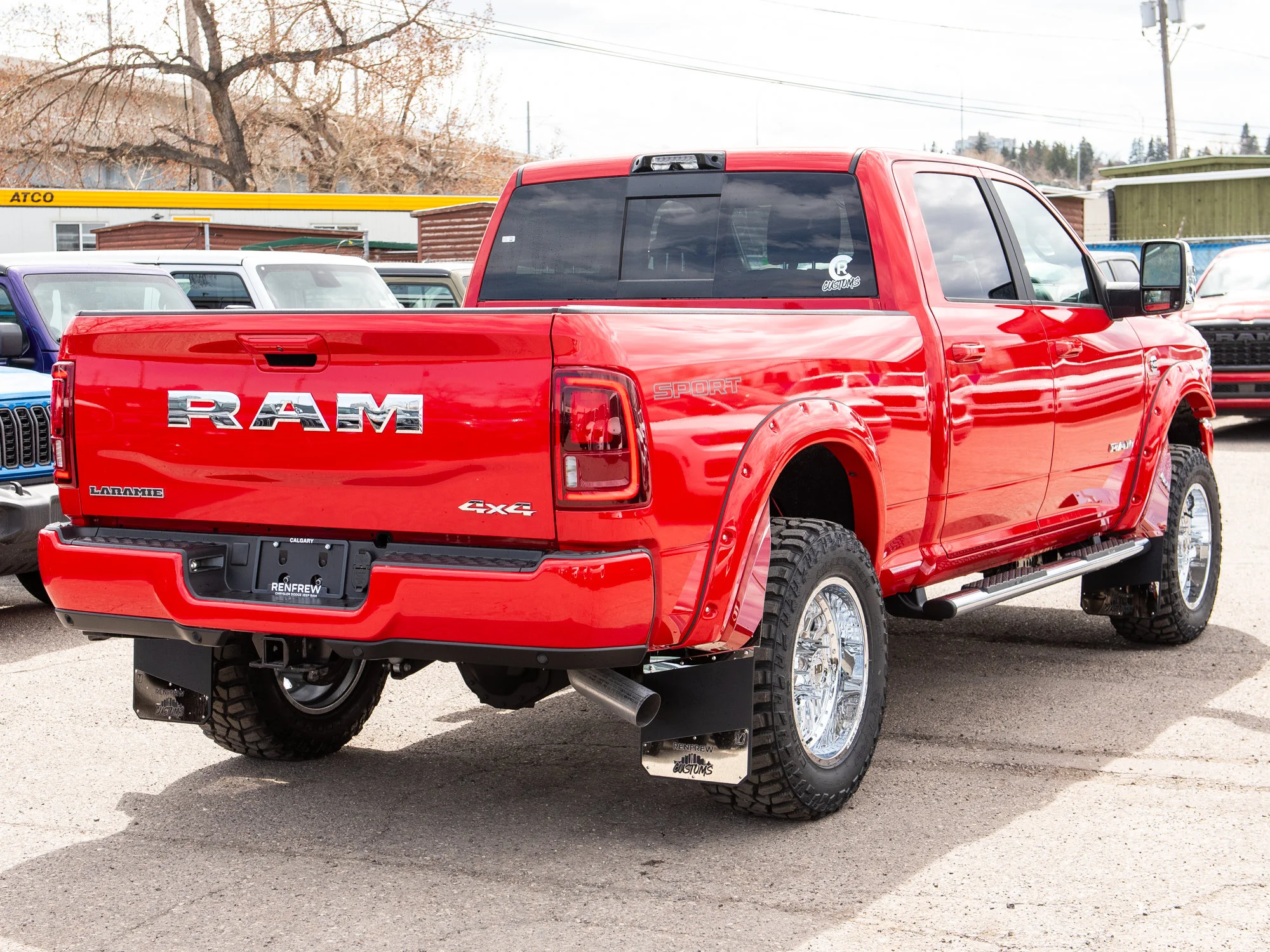 Used 2026 Red RAM Laramie*, 2 Inch Lift, 20 Inch Chrome Wheels, 35 Inch Tires, Trigger Industries MudFlaps image 15