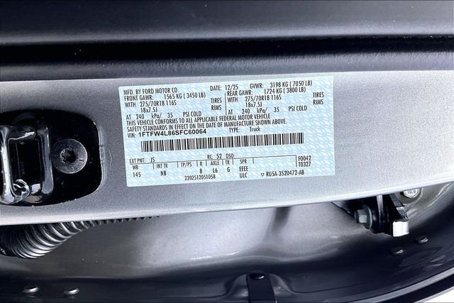 New 2025 Iconic Silver Metallic Ford Tremor image 13
