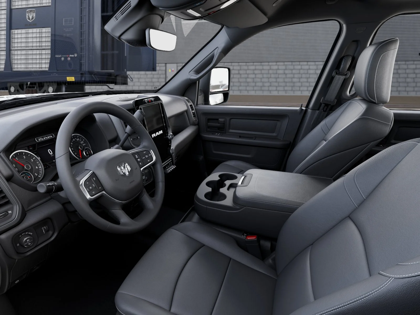 New 2026 Diamond Black Crystal Pearl-Coat Exterior Paint RAM TRADESMAN image 22