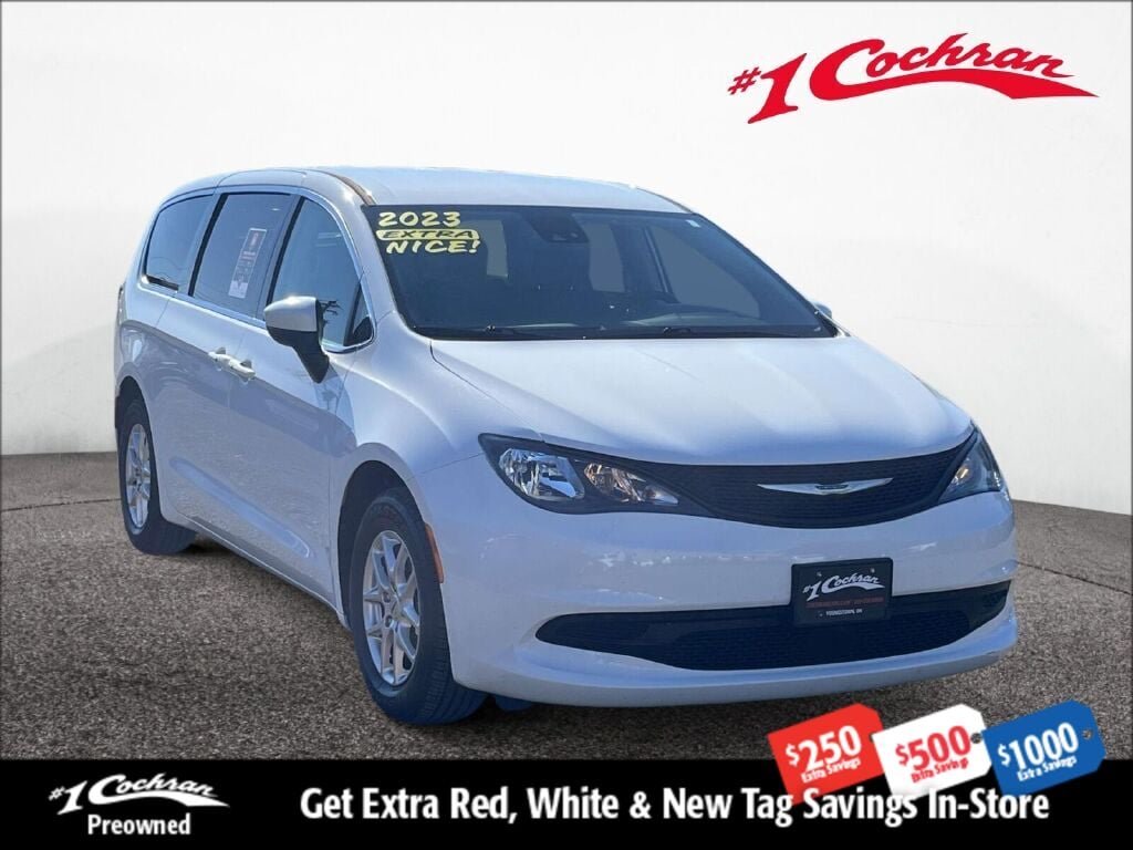 Used 2023 Bright White Clearcoat Chrysler LX image 1