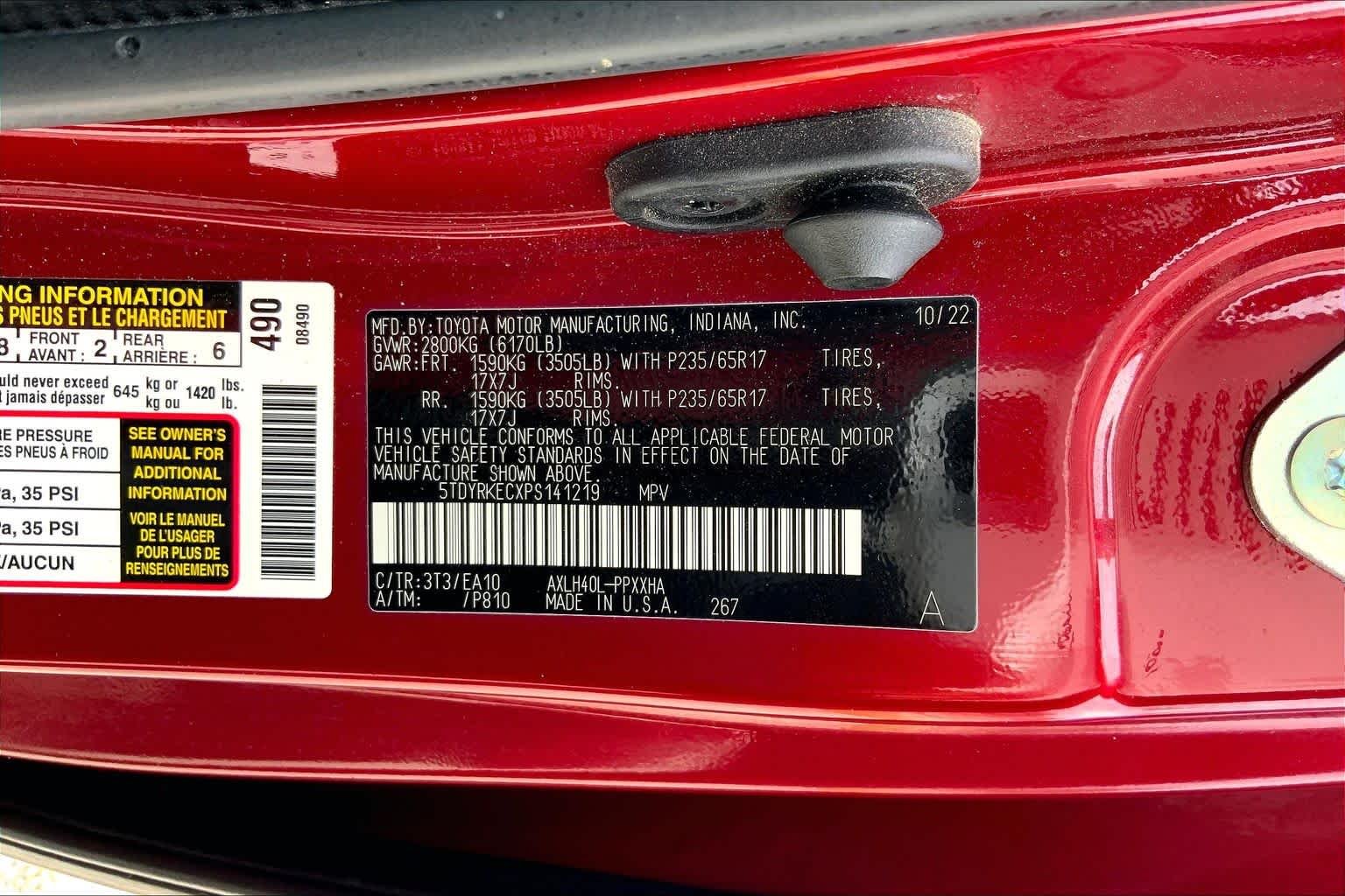 Used 2023 Ruby Flare Pearl Toyota XLE image 35