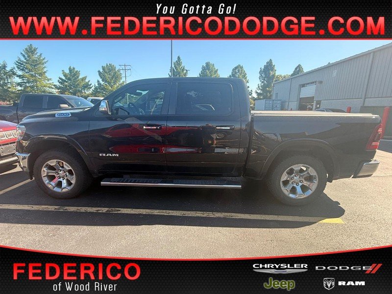 Used 2021 Diamond Black Crystal Pearlcoat Ram Laramie 4x4 image 1