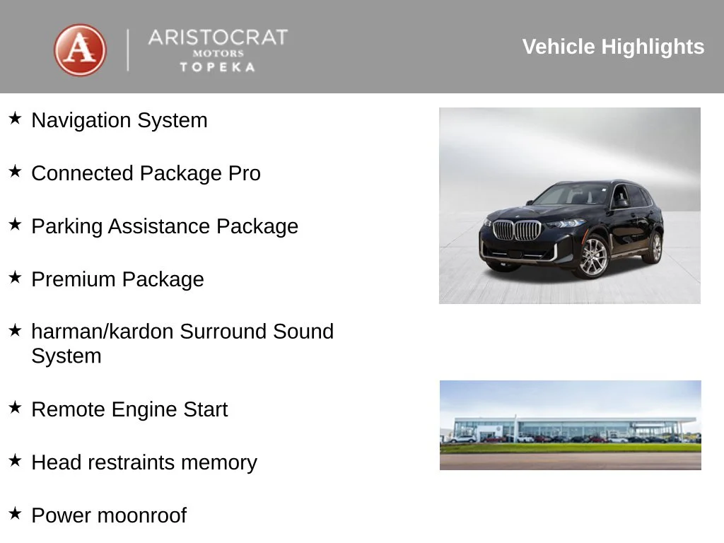 Used 2024 BMW X5 40i with VIN 5UX23EU03R9S63338 for sale in Kansas City