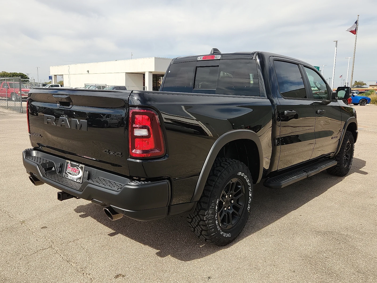 New 2027 Diamond Black Crystal Pearl-Coat  Paint Ram REBEL CREW CAB 4X4 5