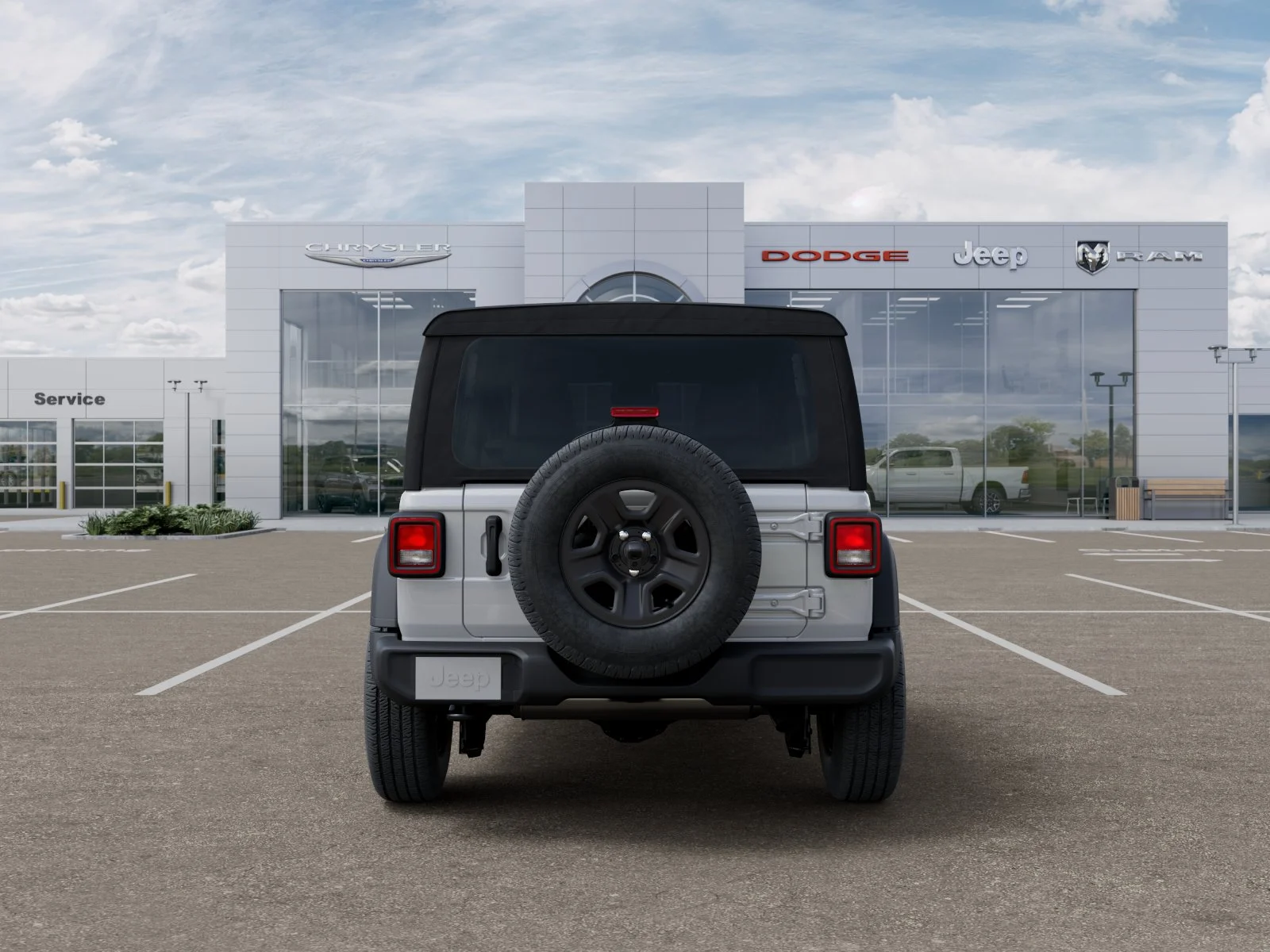 New 2026 Bright White Clear-Coat Exterior Paint Jeep Sport image 34