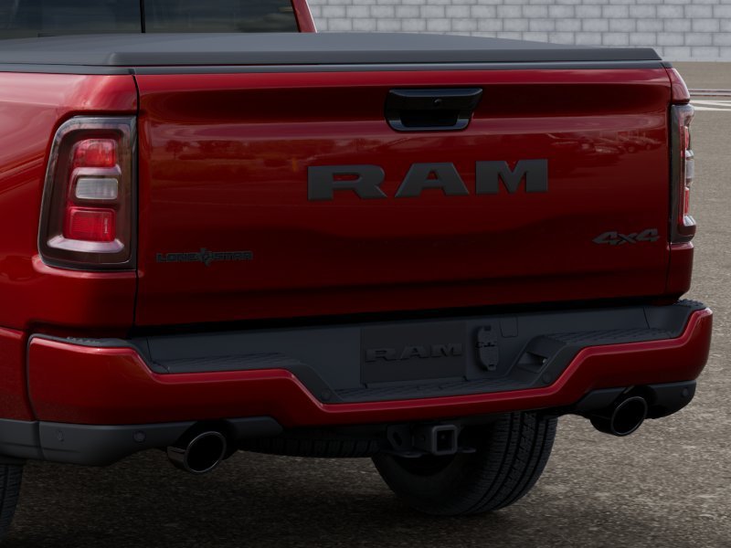 New 2027 Molten Red Pearl-Coat Exterior Paint RAM Lone Star Night Edition image 13