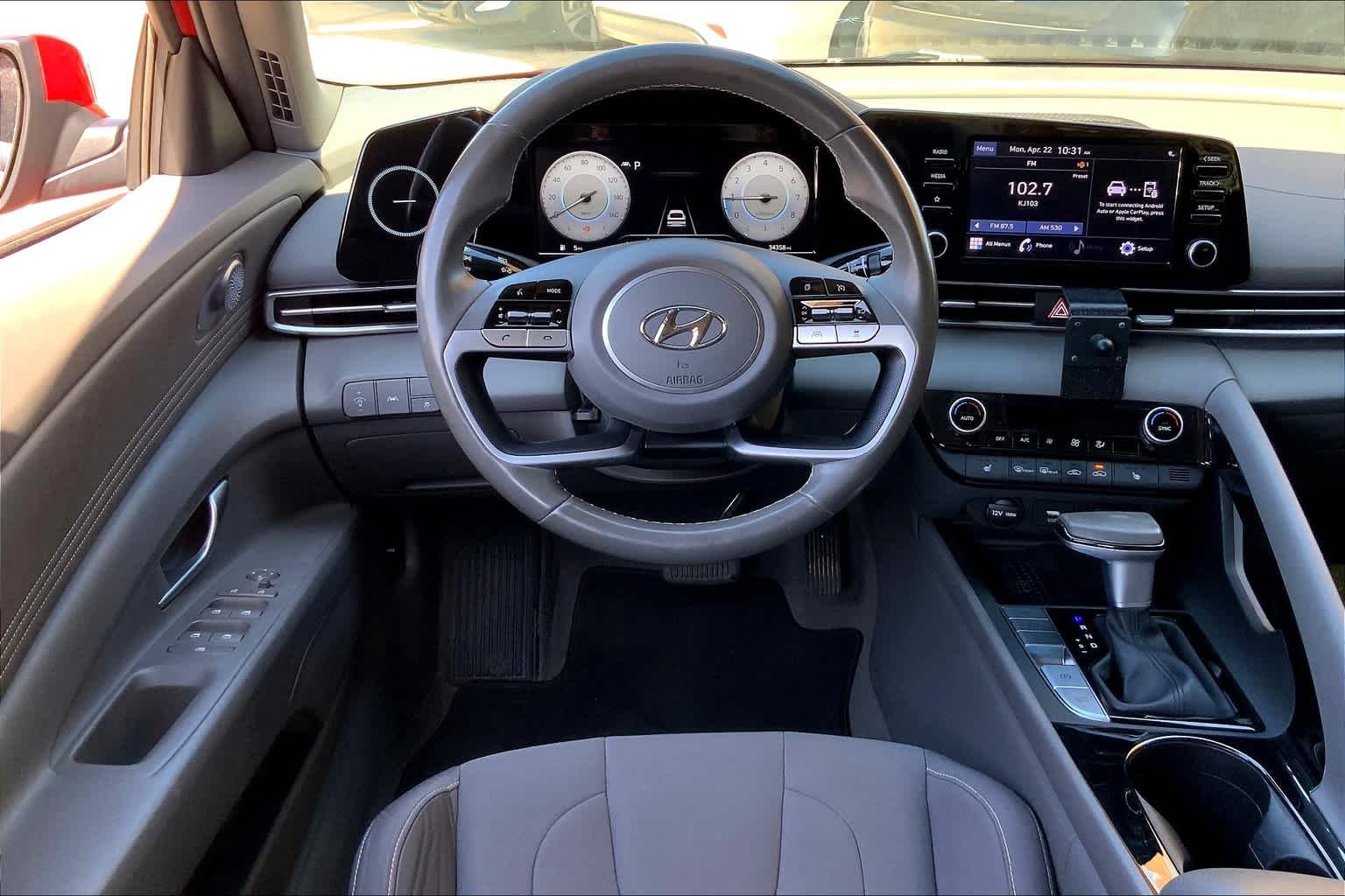 Used 2022 Scarlet Red Pearl Hyundai SEL image 6