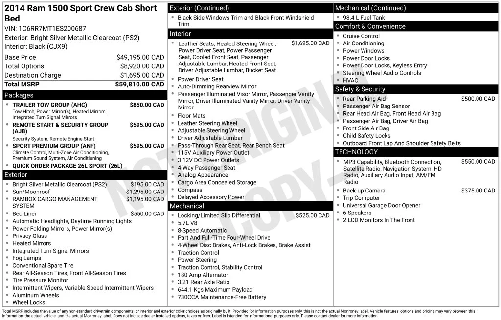 Used 2014 RAM Ram 1500 Sport with VIN 1C6RR7MT1ES200687 for sale in Shelton, WA
