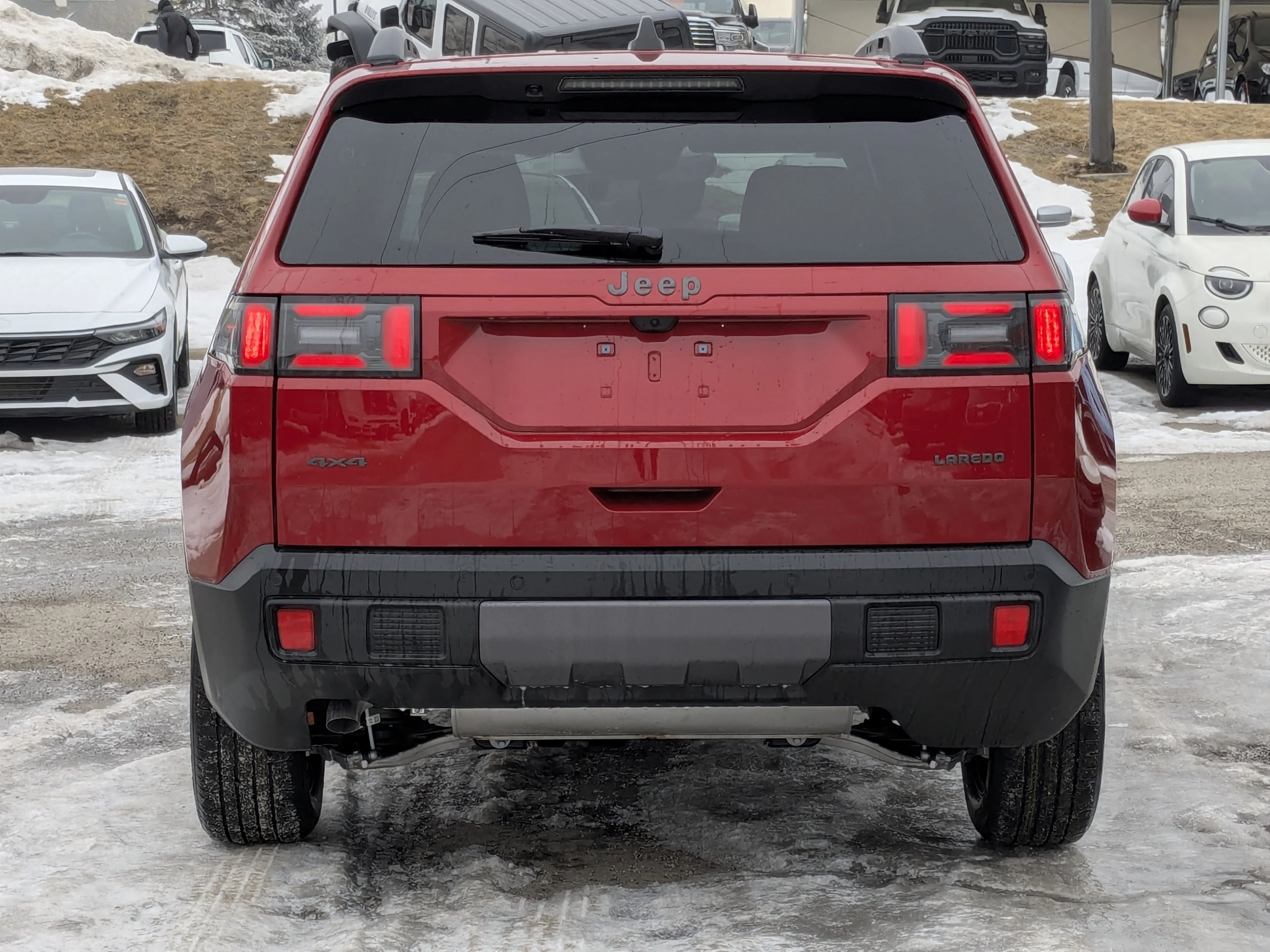 New 2026 Red Jeep Laredo - - 1.6L Turbo Hybrid - 12.3 Uconnect 5 Display - Selec-Terrain System - Active Driving Assi image 7