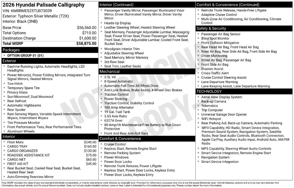 Certified Used 2026 Silver Hyundai Calligraphy image 35