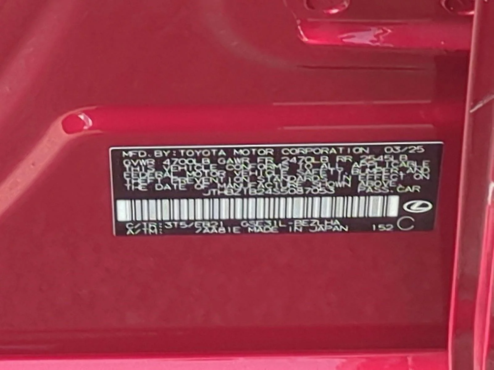 Certified Used 2025 Infrared Lexus IS 350 F SPORT Design image 25
