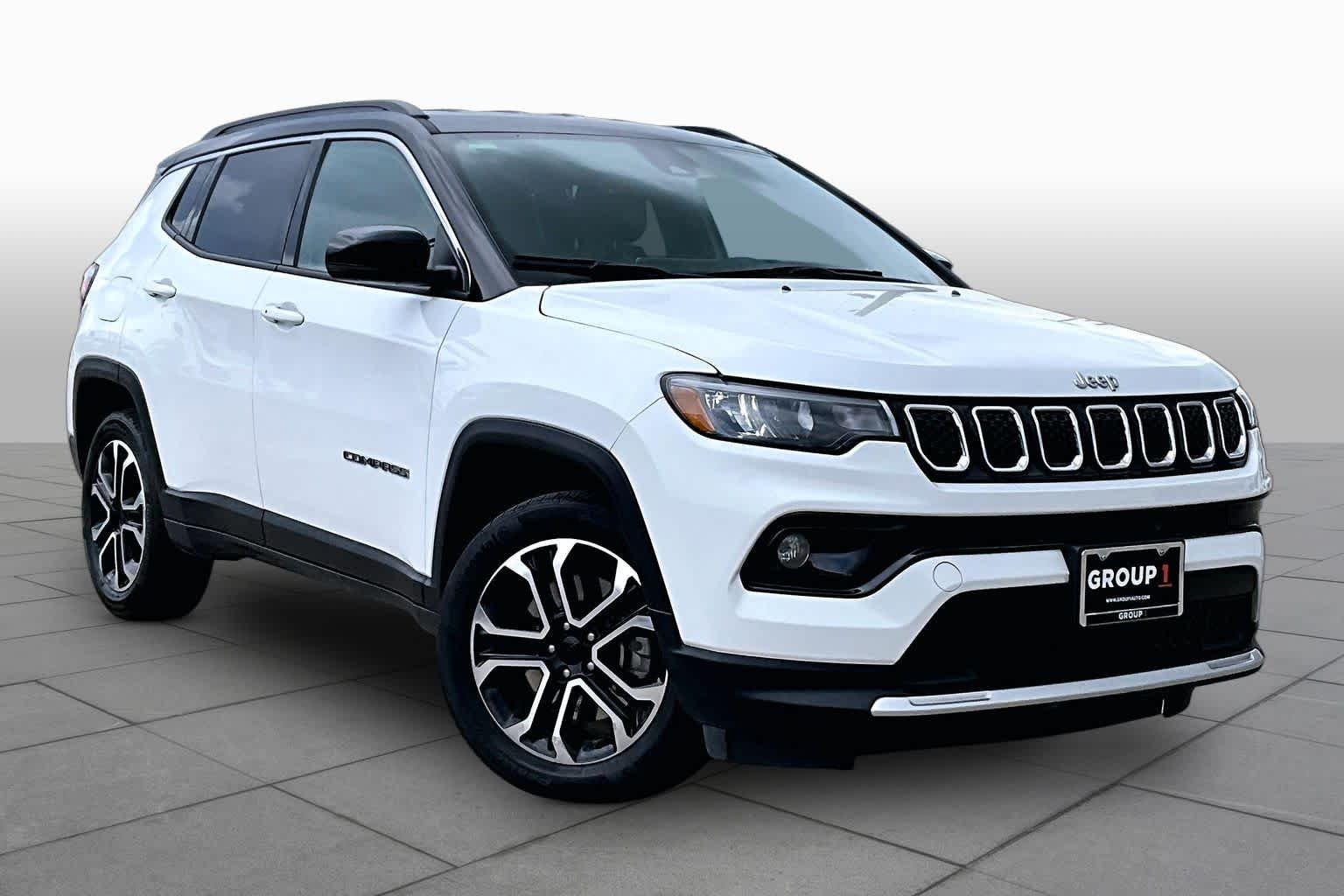 Used 2023 Bright White Clearcoat Jeep Limited image 3