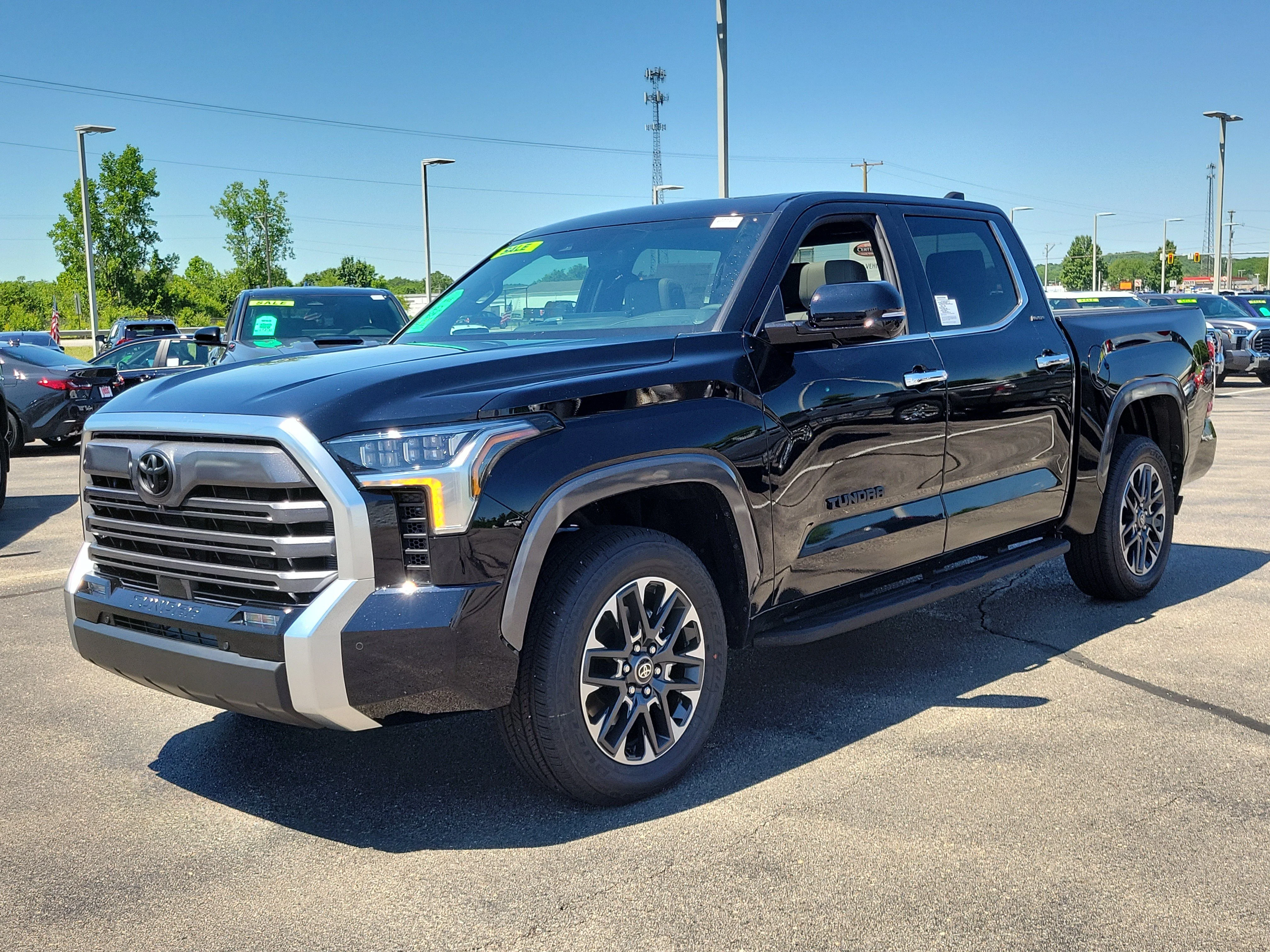 New 2026 Midnight Black Metallic Toyota Limited CrewMax 5.5