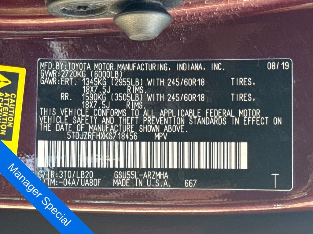 Used 2019 Red Toyota XLE image 31