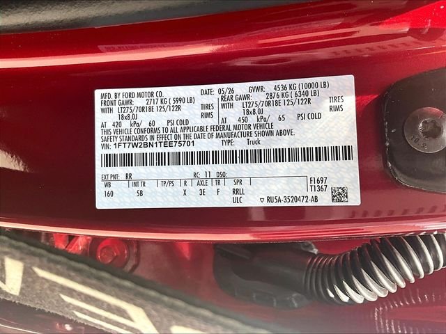 New 2026 Ruby Red Metallic Tinted Clearcoat Ford Lariat image 14