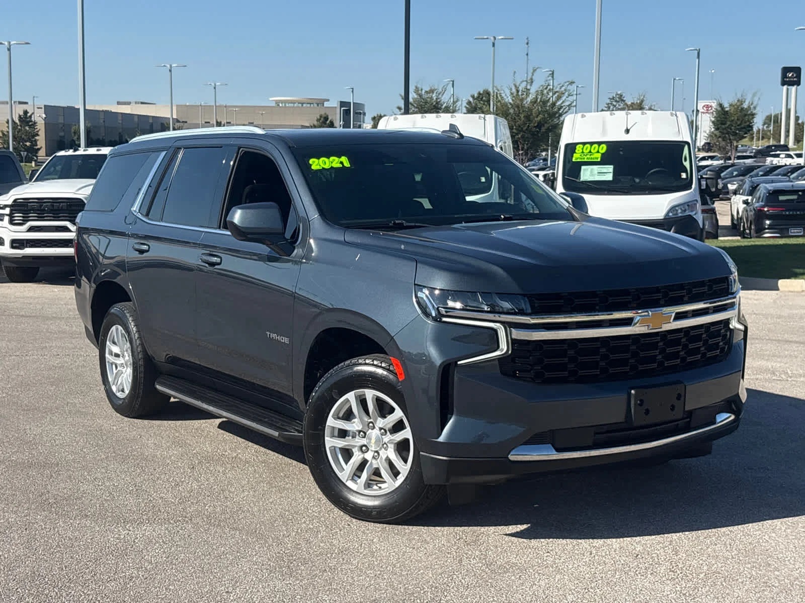 Used 2021 Chevrolet Tahoe LS with VIN 1GNSKMKD1MR377858 for sale in Kansas City