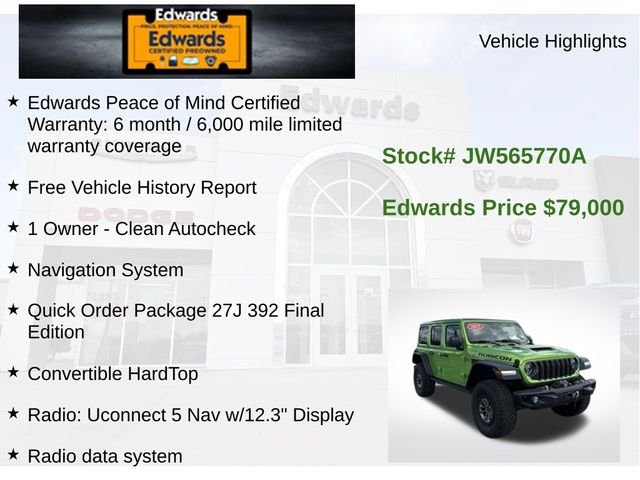 Used 2025 Green Jeep Rubicon 392 image 5
