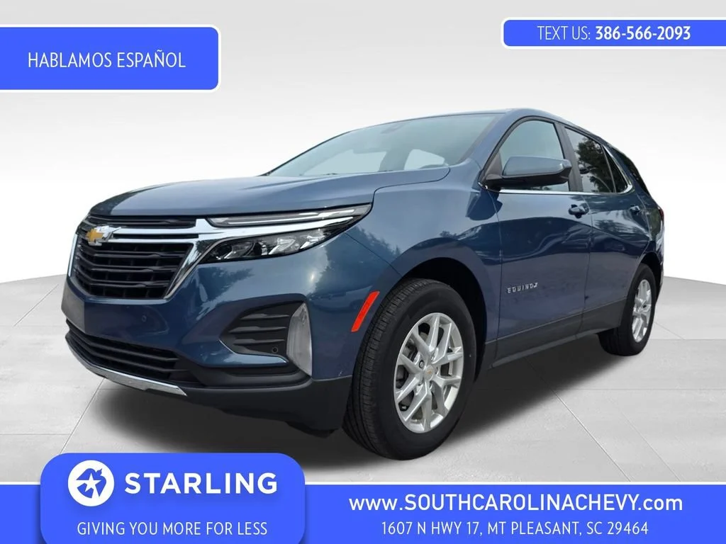 Used 2024 Lakeshore Blue Metallic Chevrolet LT image 1
