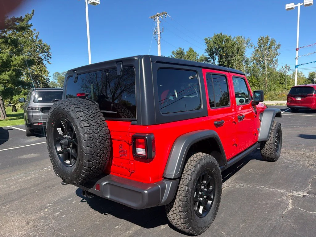 Certified Used 2025 Red Jeep Willys 4xe image 6