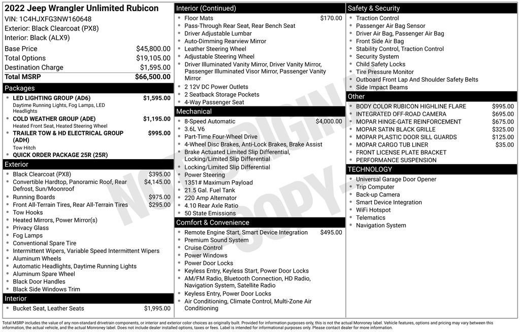 Used 2022 Black Jeep Unlimited Rubicon image 32