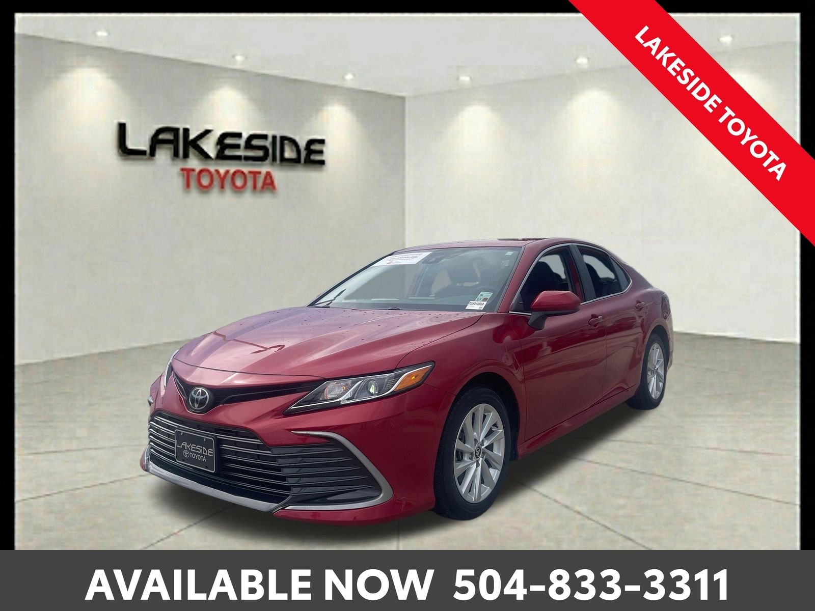 Certified Used 2024 Red Toyota LE image 1