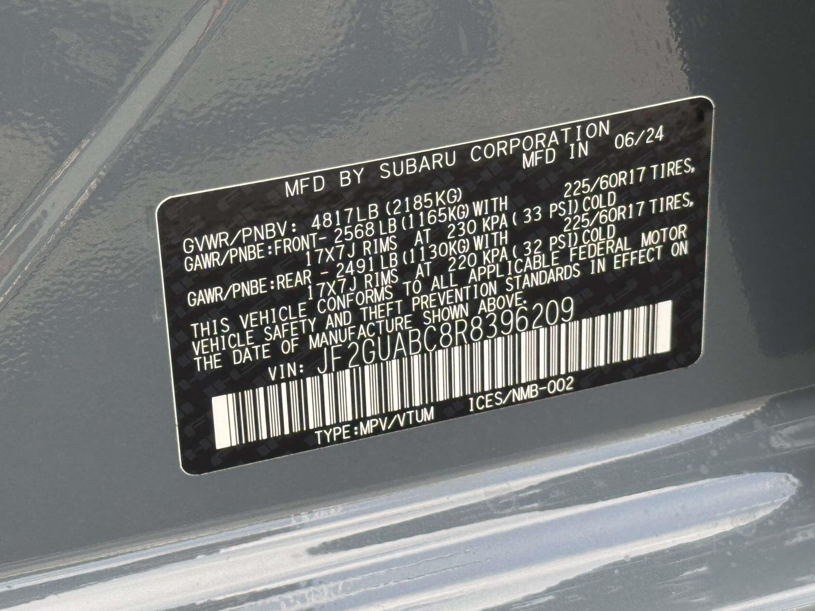 Used 2024 Offshore Blue Metallic Subaru 2.0I image 28