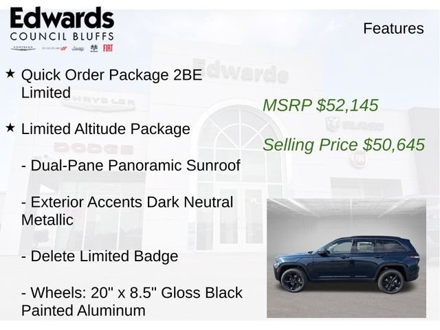 New 2027 Fathom Blue Pearlcoat Jeep Limited image 8