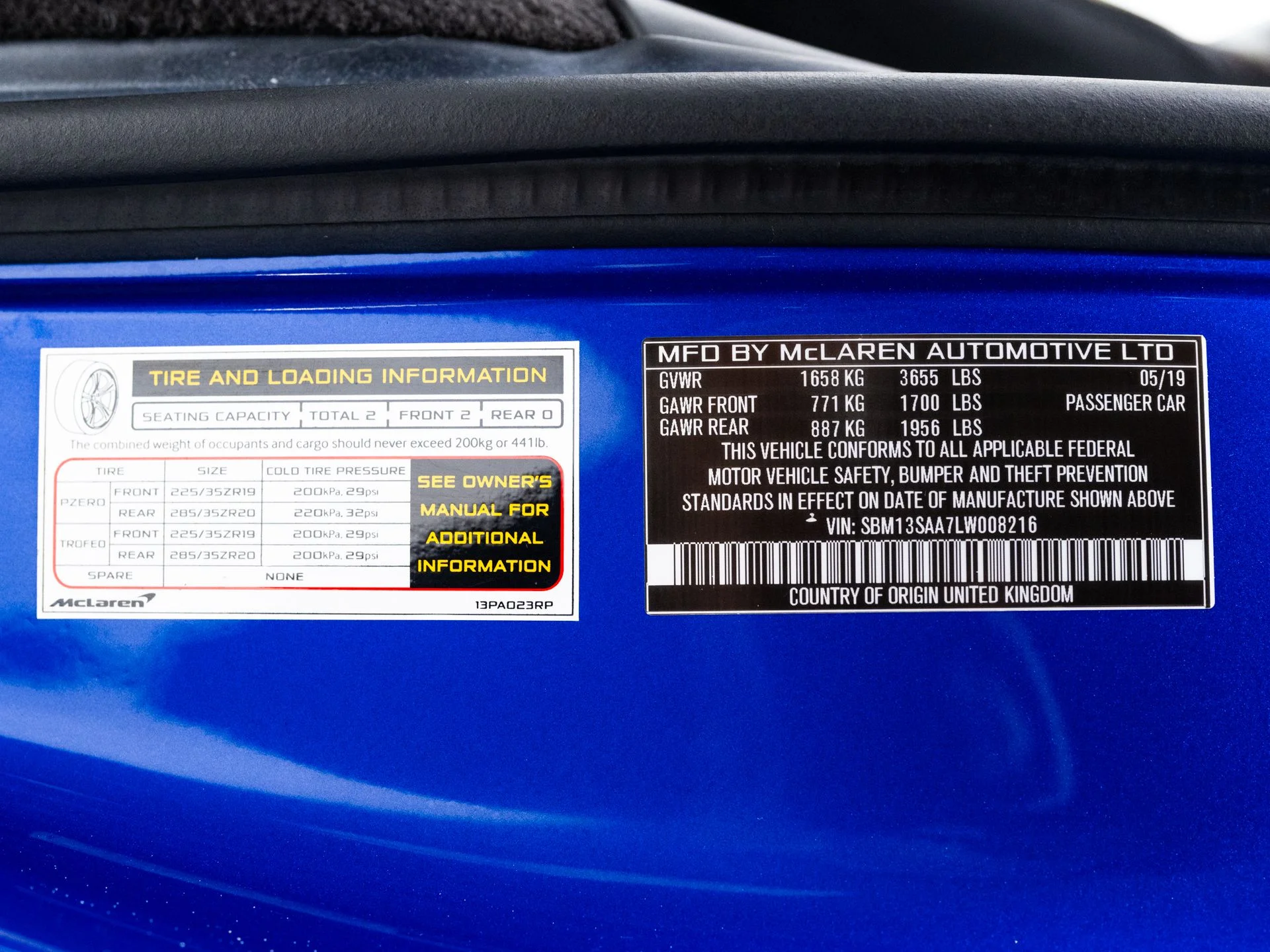 Used 2020 Burton Blue McLaren Spider image 25