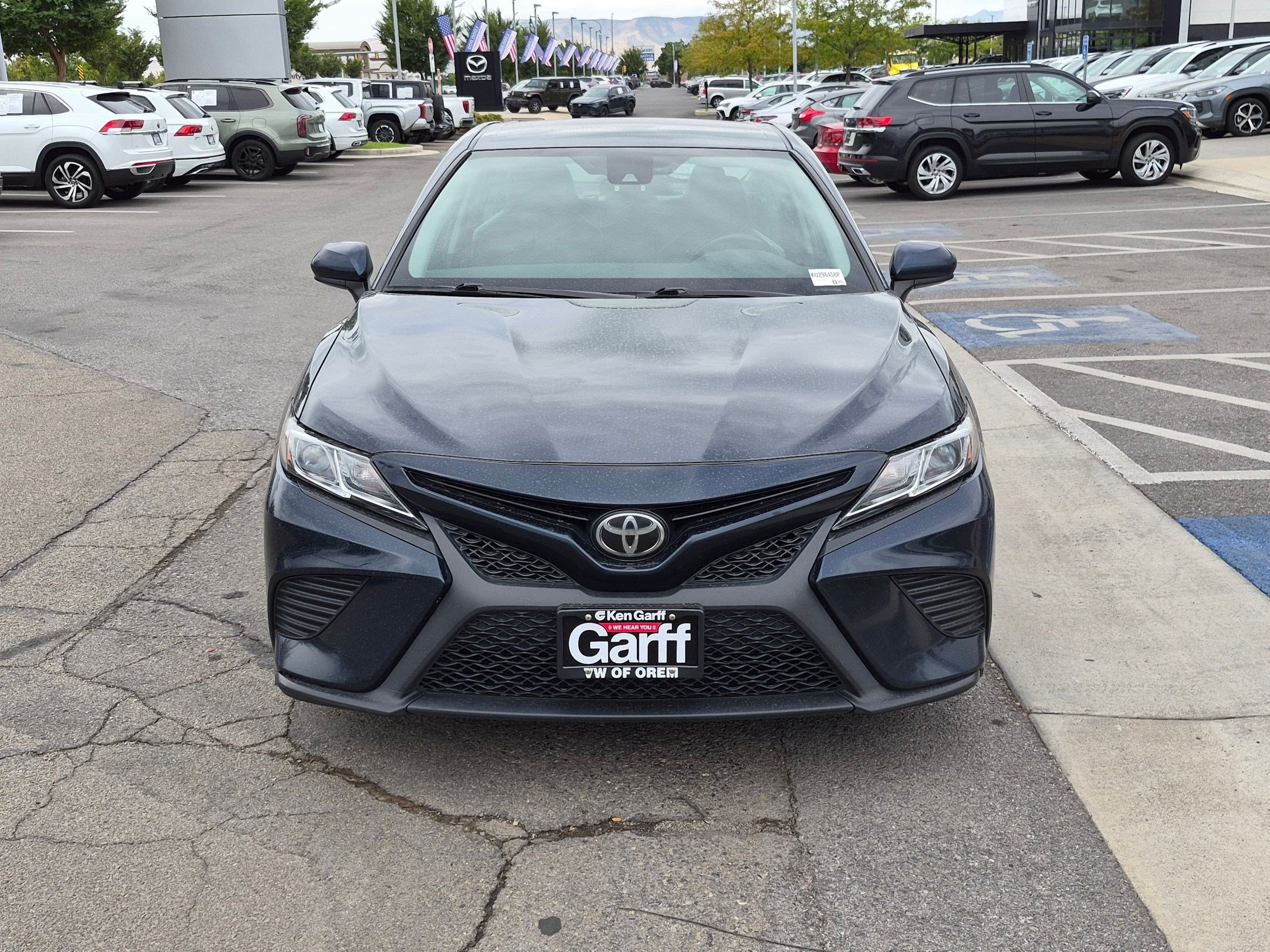 Used 2019 Galactic Aqua Mica Toyota SE image 8
