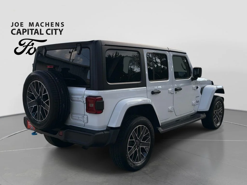 Used 2023 White Jeep Sahara 4xe image 5