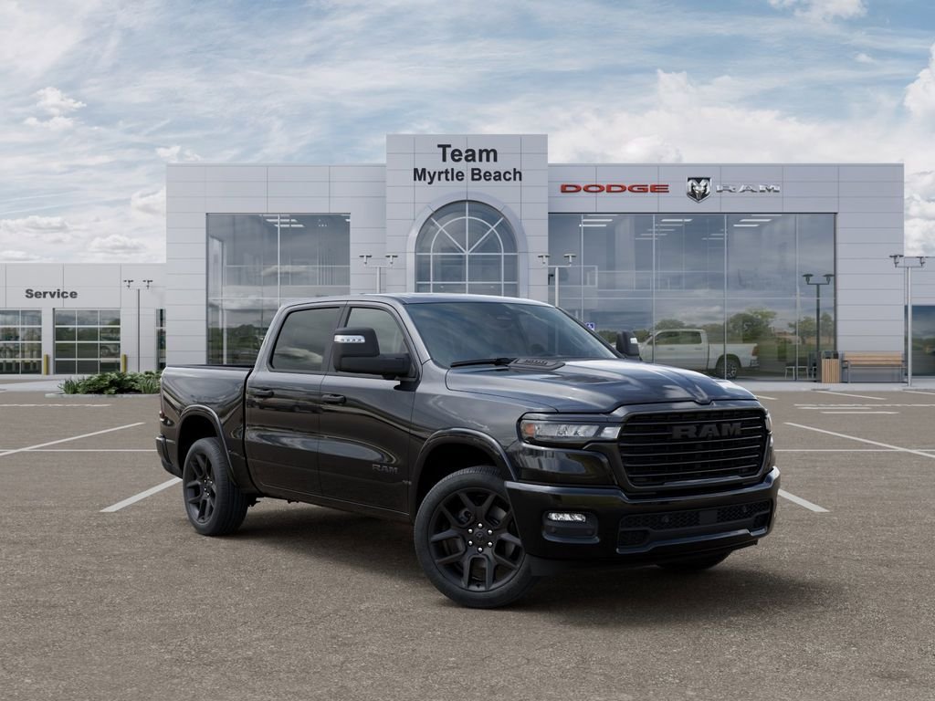 New 2026 Diamond Black Crystal Pearl-Coat Exterior Paint RAM Laramie image 1